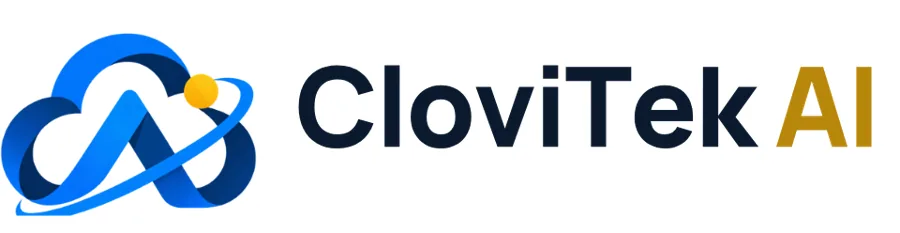 CloviTek AI logo, generated by the CloviBrand pipeline