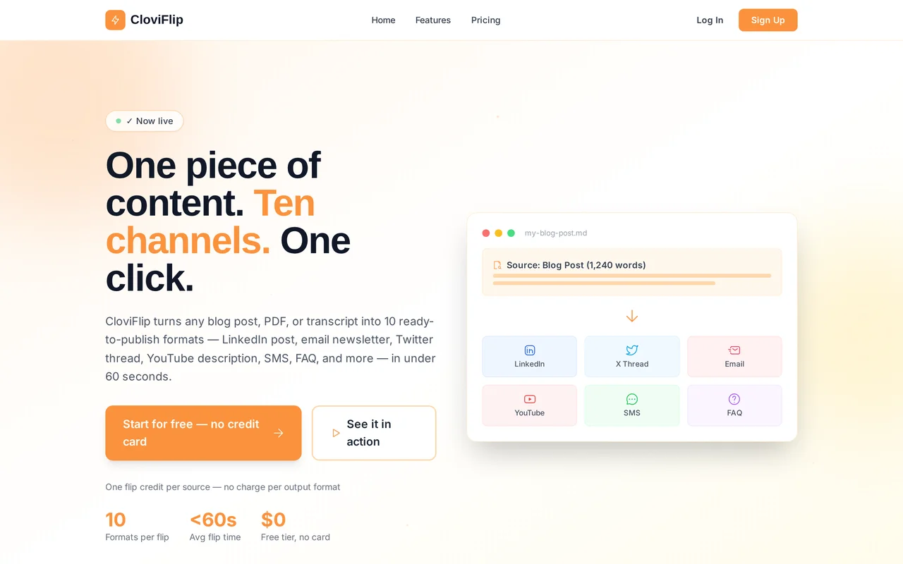 CloviFlip preview