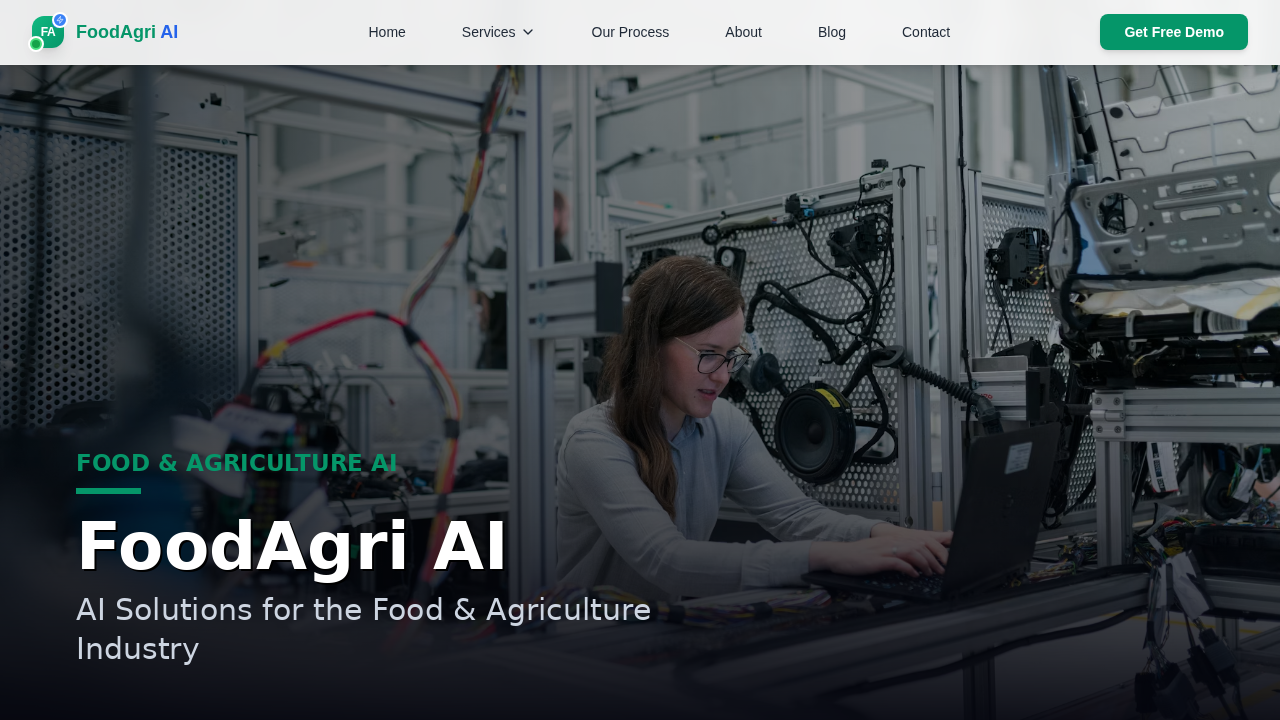 FoodAgri AI platform built by CloviTek