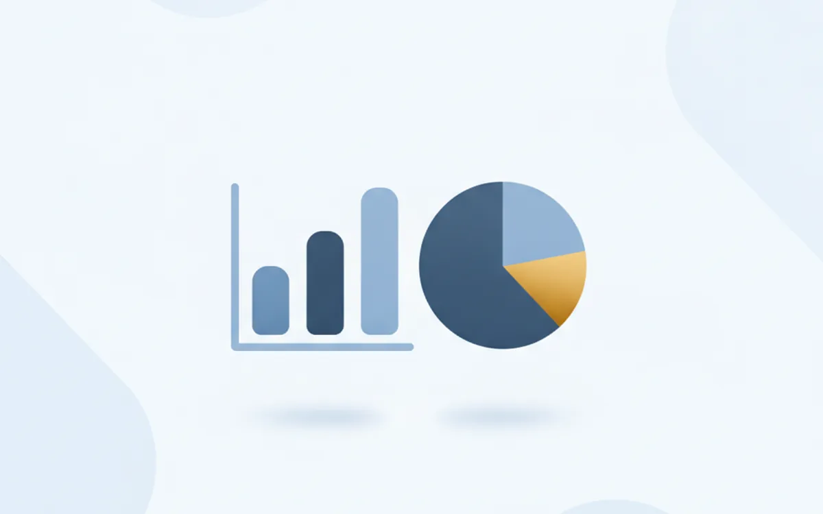 CloviCharts promo art: a bar chart and a pie chart side by side