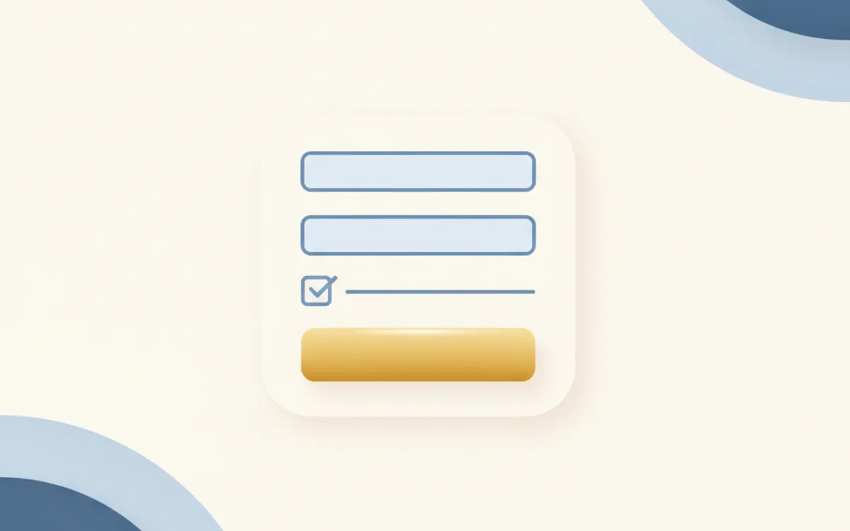 CloviForms promo art: a form layout with input fields, a checkbox and a submit button