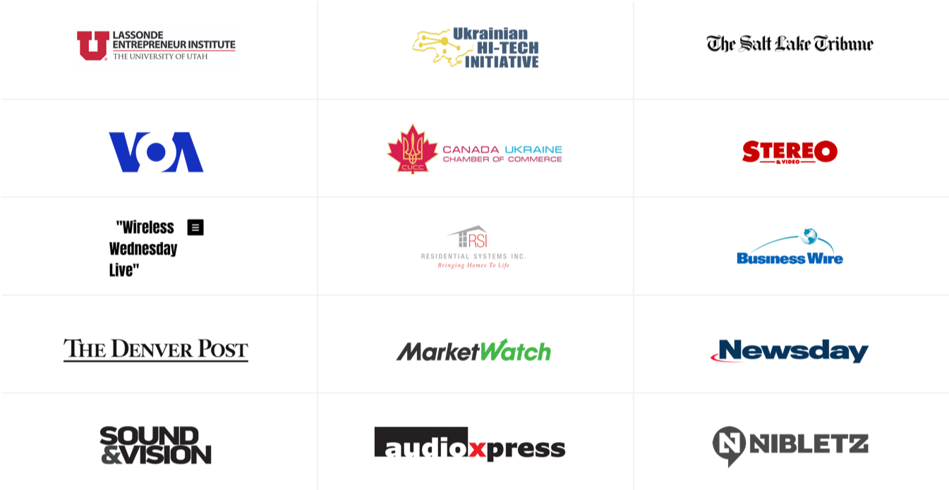 CloviFi press coverage montage: Voice of America, Denver Post, MarketWatch, Newsday, Sound & Vision and more.