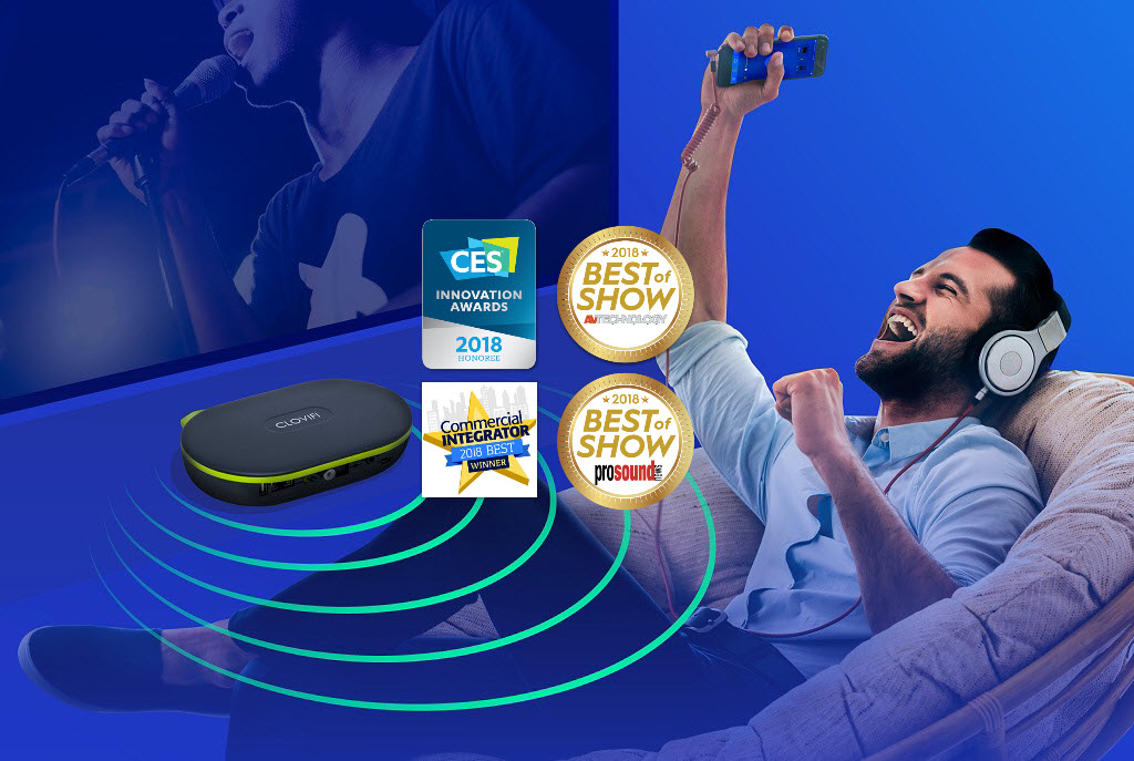 CloviFi awards: CES 2018 Innovation Honoree and Best of Show recognition.